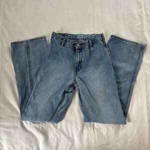 J Galt High Waist Light Wash Wide Leg Cotton Denim Jeans | Size S